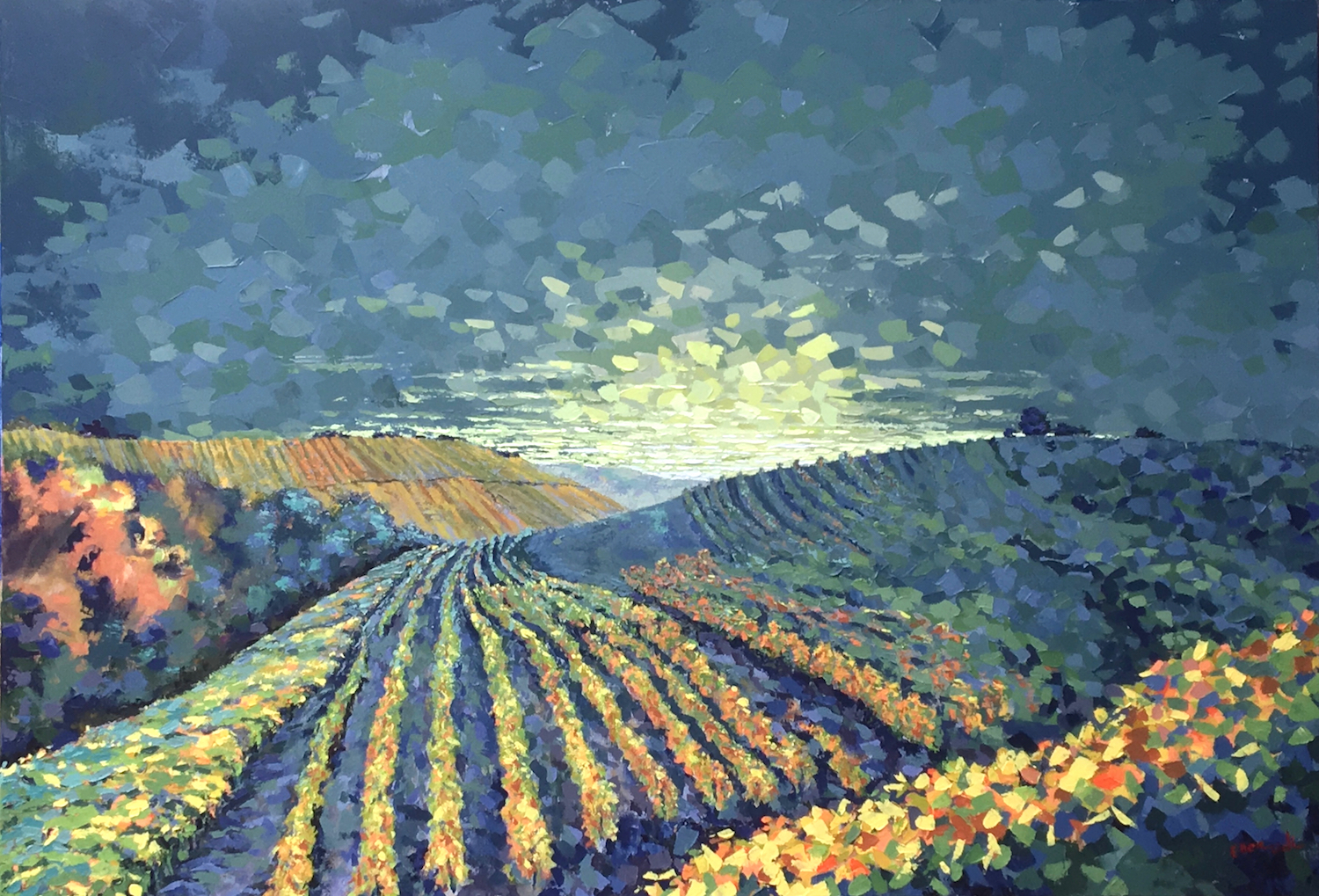 01 Wine song Acryl auf Leinwand 130x160 cm